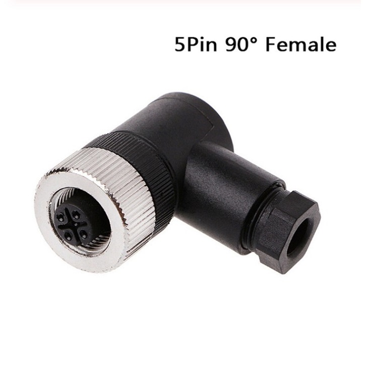 M12 3P 90 angle female