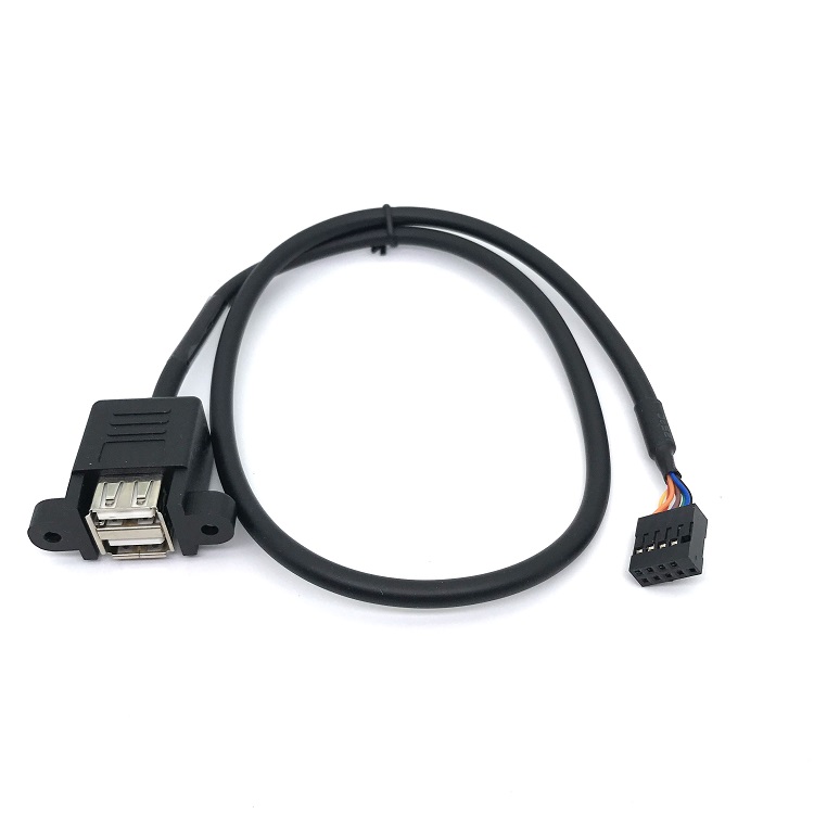 USB 2.0 Panel mount cable