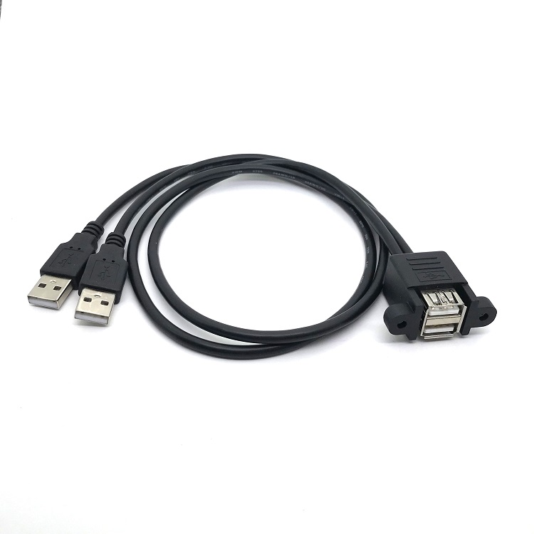 USB 2.0 Panel mount cable