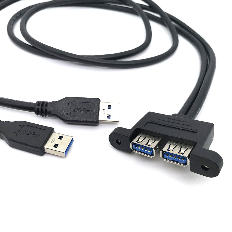 USB 3.0 Panel mount cable