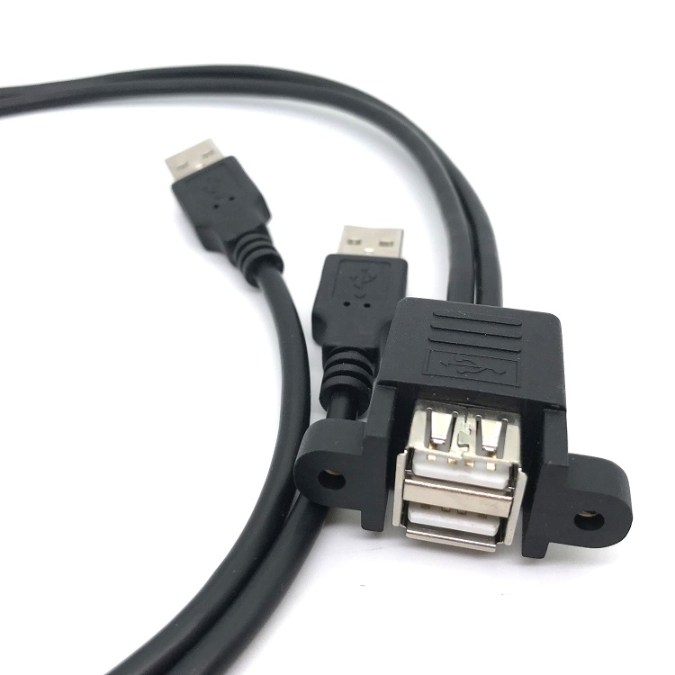 USB 2.0 Panel mount cable
