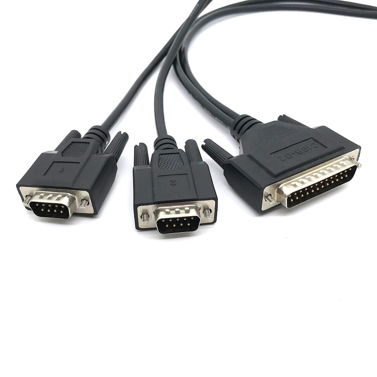 DB25 to 2xDB9 cable